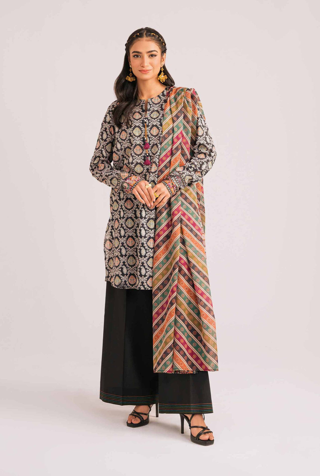 3 Piece - Printed Suit - 42302164-R