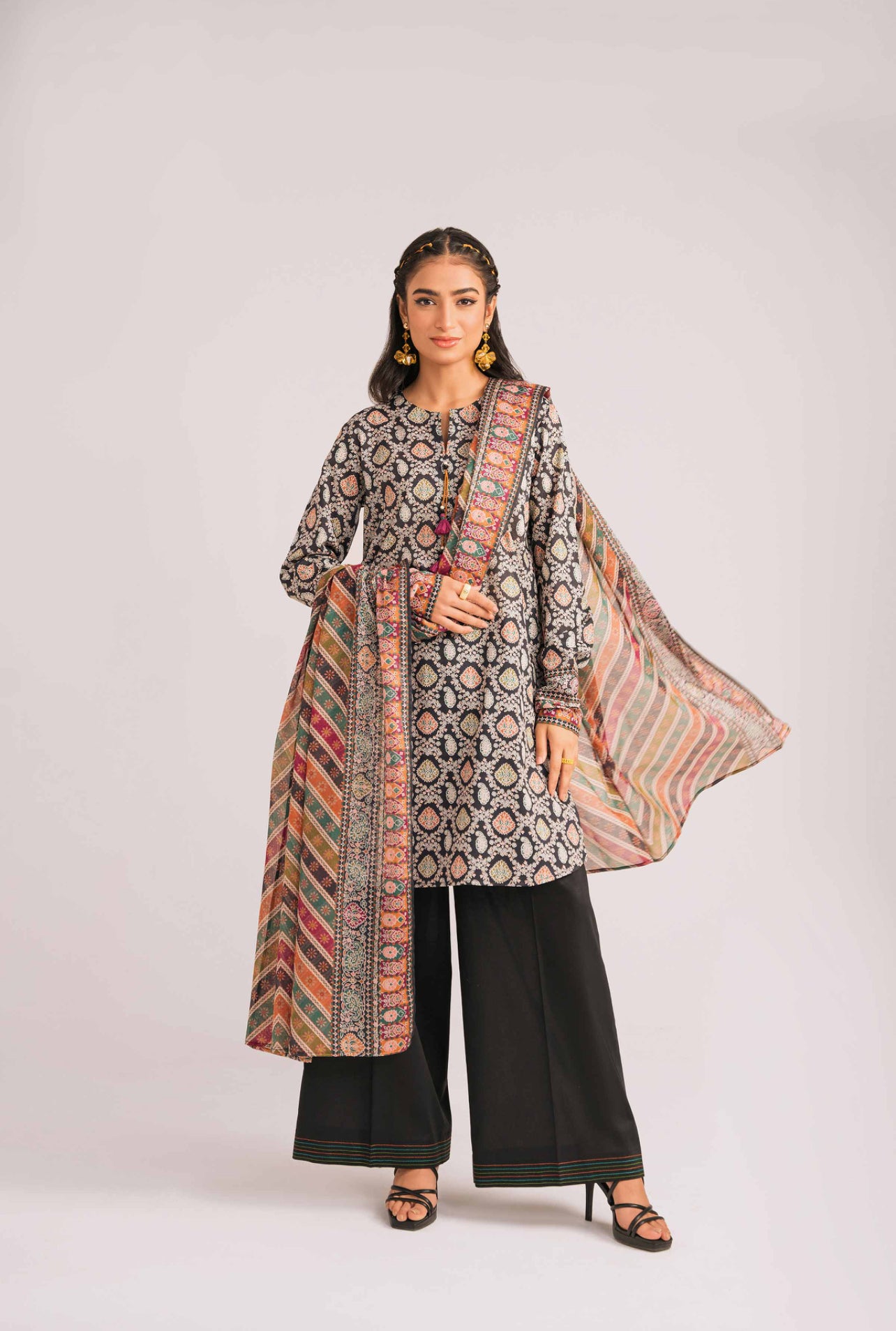 3 Piece - Printed Suit - 42302164-R